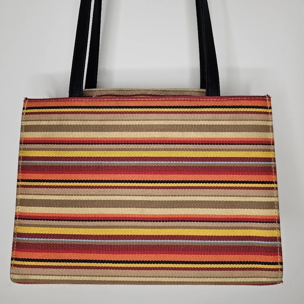 KATE SPADE Fiesta Rainbow Tote Bag Purse Pocketbook Handbag EUC